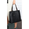 Torebka Damska dwustronna Shopperka 2w1 A4 listonoszka modna WHTS932 Czarna