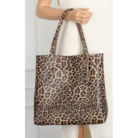 Torebka Damska dwustronna Shopper 2w1 listonoszka modna WHTS932 Granataowa