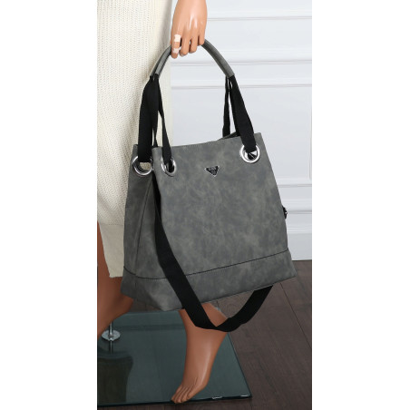 Torebka Damska Worek Listonoszka Pojemna Torba na Ramię YD8904 Grey