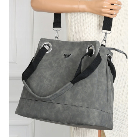 Torebka Damska Worek Listonoszka Pojemna Torba na Ramię YD8904 Grey