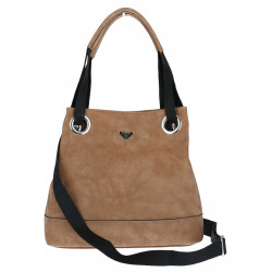 Torebka Damska Worek Listonoszka Pojemna Torba na Ramię YD8904 D.Brown