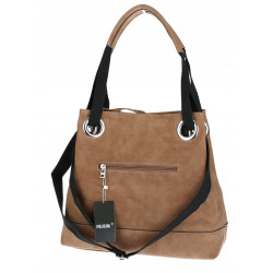 Torebka Damska Worek Listonoszka Pojemna Torba na Ramię YD8904 D.Brown