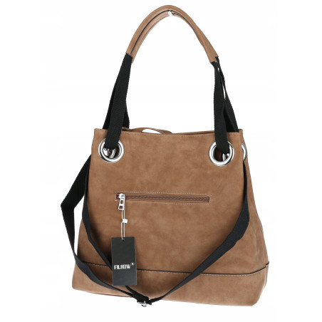 Torebka Damska Worek Listonoszka Pojemna Torba na Ramię YD8904 Czekoladowa