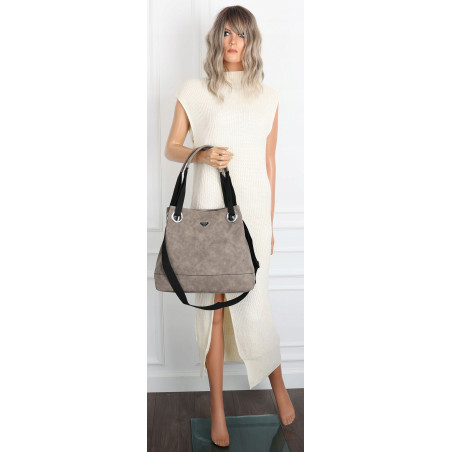 Torebka Damska Worek Listonoszka Pojemna Torba na Ramię YD8904 D.Khaki