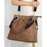 Torebka Damska Worek Listonoszka Pojemna Torba na Ramię YD8904 D.Brown