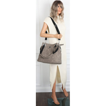 Torebka Damska Worek Listonoszka Pojemna Torba na Ramię YD8904 D.Khaki