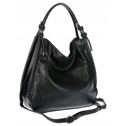 Torebka Damska listonoszka worek na ramię duża pojemna miejska MC810 Czarna