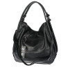 Torebka Damska listonoszka worek na ramię duża pojemna miejska MC810 Czarna