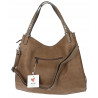 Torebka Damska Shopper worek modna duża torba A4 na Ramię 6867 Brązowa