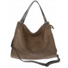 Torebka Damska Shopper worek modna duża torba A4 na Ramię 6867 Czekoladowa