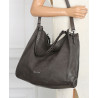 Torebka Damska Shopper worek modna duża lekka torba A4 na Ramię 6867 Szara