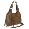Torebka Damska Shopper worek modna duża torba A4 na Ramię 6870 Brązowa