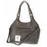 Torebka Damska Shopper worek modna lekka duża torba A4 na Ramię 6870 Szara