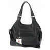 Torebka Damska Shopper worek modna lekka duża torba A4 na Ramię 6870 Czarna