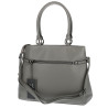 Torebka damska kuferek A4 elegancka lekka do pracy włoska marka MC371 Szara