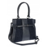 Torebka damska kuferek A4 elegancka do pracy włoska marka MC371 Granatowa