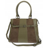 Torebka damska kuferek A4 elegancka do pracy włoska marka MC371 Zielona