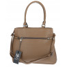 Torebka damska kuferek A4 elegancka do pracy włoska marka MC371 Brązowa