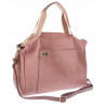 Torebka Damska Shopper Listonoszka na Ramię włoska marka CH3320 Różowa