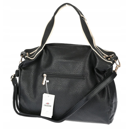 Torebka Damska Shopper Listonoszka na Ramię włoska marka CH3320 Czarna