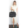 Torebka Damska Shopper Listonoszka na Ramię włoska marka CH3320 Czarna