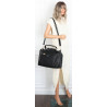 Torebka Damska Shopper Listonoszka na Ramię włoska marka CH3320 Czarna