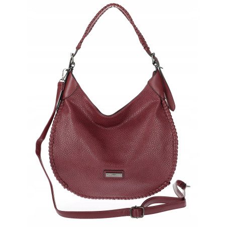 Torebka Damska Worek shopper włoska marka CHARRO pojemna CH5528 Bordowa