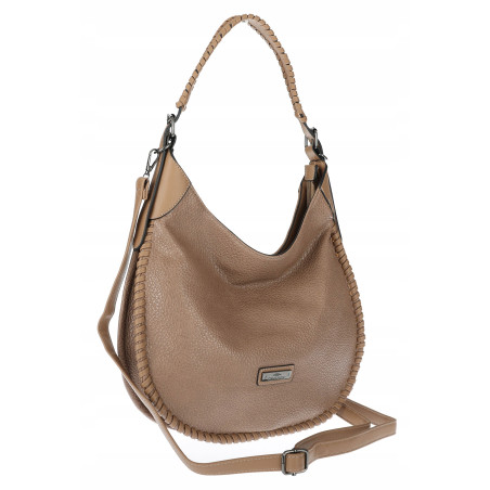 Torebka Damska Worek shopper włoska marka CHARRO pojemna CH5528 Beżowa