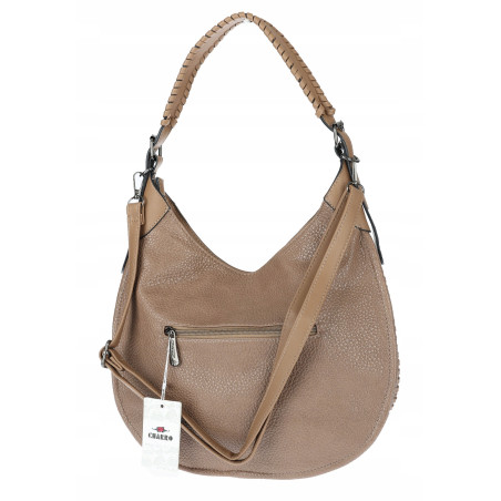 Torebka Damska Worek shopper włoska marka CHARRO pojemna CH5528 Beżowa
