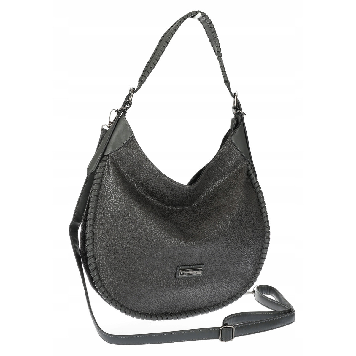 Torebka Damska Worek shopper włoska marka CHARRO pojemna CH5528 Szara