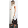 Torebka damska worek shopper torba na ramię modna pojemna CH5528 Czekoladowa