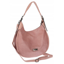 Torebka Damska Worek shopper włoska marka CHARRO pojemna CH5528 Różowa