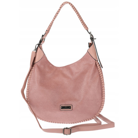 Torebka Damska Worek shopper włoska marka CHARRO pojemna CH5528 Różowa