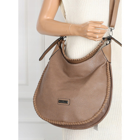 Torebka Damska Worek shopper włoska marka CHARRO pojemna CH5528 Beżowa
