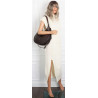 Torebka damska worek shopper torba na ramię modna pojemna CH5528 Czekoladowa