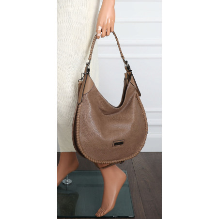 Torebka Damska Worek shopper włoska marka CHARRO pojemna CH5528 Beżowa