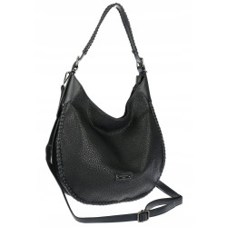 Torebka Damska Worek shopper włoska marka CHARRO pojemna CH5528 Czarna