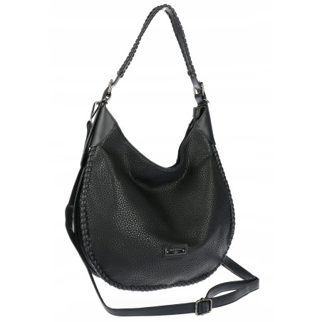 Torebka Damska Worek shopper włoska marka CHARRO pojemna CH5528 Czarna