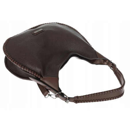 Torebka damska worek shopper torba na ramię modna pojemna CH5528 Czekoladowa