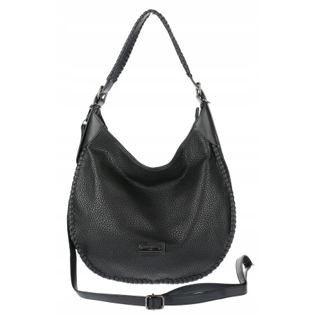 Torebka Damska Worek shopper włoska marka CHARRO pojemna CH5528 Czarna