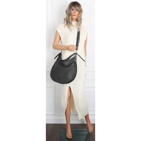 Torebka Damska Worek shopper włoska marka CHARRO pojemna CH5528 Szara