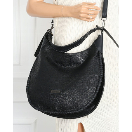 Torebka Damska Worek shopper włoska marka CHARRO pojemna CH5528 Czarna