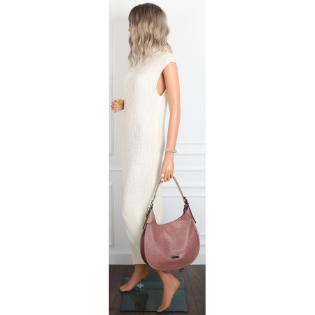 Torebka Damska Worek shopper włoska marka CHARRO pojemna CH5528 Różowa