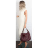 Torebka Damska Shopper włoska marka CHARRO Pojemna A4 Torba CH6626 Bordowa