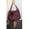 Torebka Damska Shopper włoska marka CHARRO Pojemna A4 Torba CH6626 Bordowa