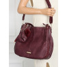 Torebka Damska Shopper włoska marka CHARRO Pojemna A4 Torba CH6626 Bordowa