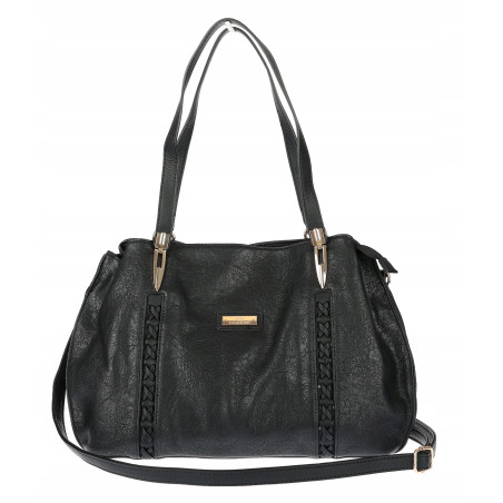 Torebka Damska Shopperka włoska marka CHARRO Pojemna A4 Modna CH7719 Czarna
