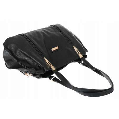 Torebka Damska Shopperka włoska marka CHARRO Pojemna A4 Modna CH7719 Czarna