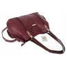 Torebka Damska Shopperka włoska marka CHARRO Pojemna A4 CH7719 Bordowa