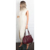 Torebka Damska Shopperka włoska marka CHARRO Pojemna A4 CH7719 Bordowa
